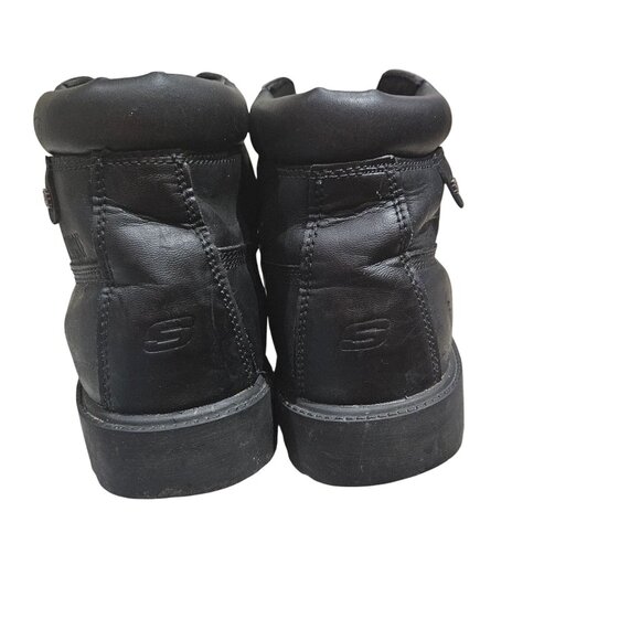 Skechers Mens Ankle High Black Waterproof Work Boots size 11.1/2 - Picture 6 of 9